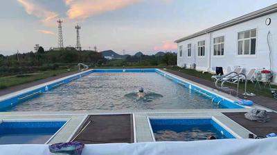 贵阳市红枫赛鸽别墅池20米案例