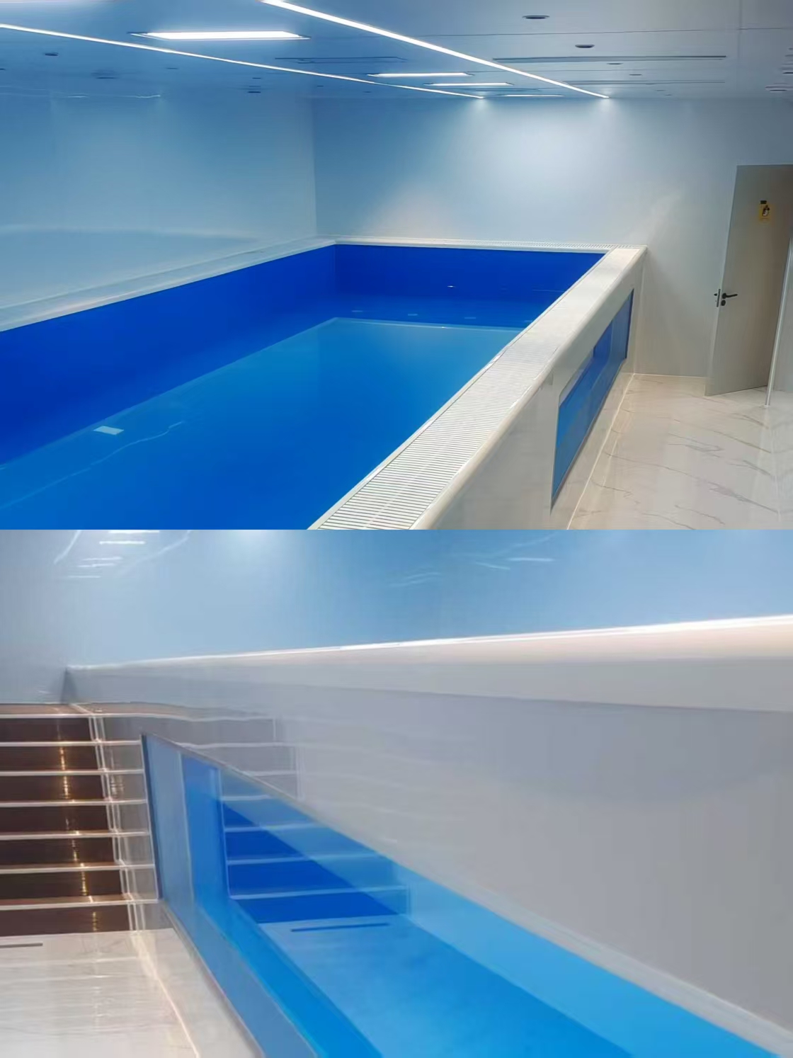 济南市钢结构玻璃泳池案例